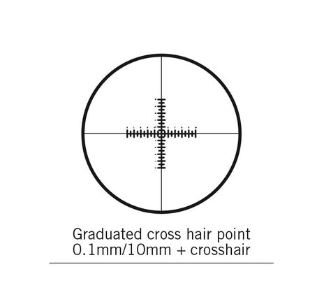 Motic Mikrometerstrichplatte Strichplatte, doppelt 100/10mm, crosshair, Ø 25mm (SMZ-161)
