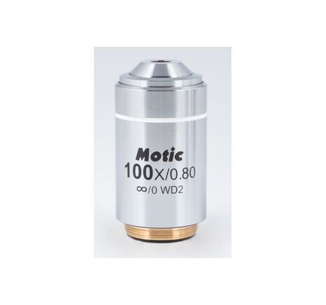Motic Objektiv 100x/0,8 (AA=2mm), CCIS LM Plan achro. invers