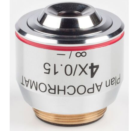 Motic Objektiv 4X / 0.15, wd 20mm, CCIS, PL APO, plan, apochrom., infinity, (BA410E)