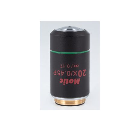 Motic Objektiv EC PL P, CCIS, plan achro, (spannungsfrei) 20x/0.40, w.d. 0.9mm (BA-310 POL)