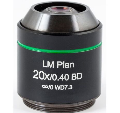 Motic Objektiv LM BD PL, CCIS, LM, plan, achro, BD 20x/0.4 w.d.7.3mm (AE2000 MET)