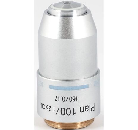 Motic Objektiv PL, plan, achro, 100x/1.25, S , Oil, w.d. 0.15 mm (RedLine200)