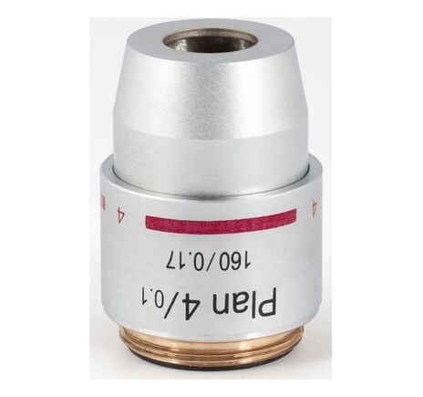 Motic Objektiv PL, plan, achro, 4x/0.10, w.d. 17 mm (RedLine200)