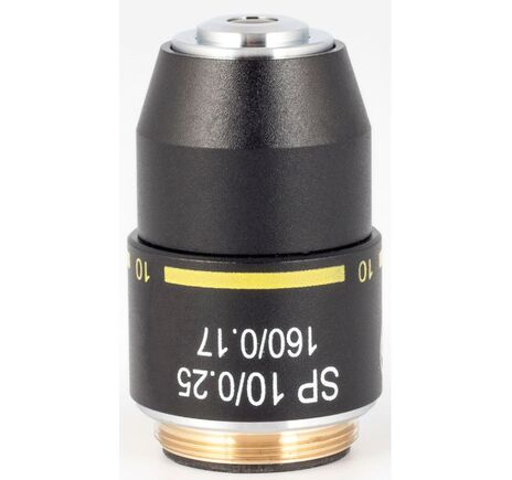 Motic Objektiv SP semiplan achro,  10X/0.25  w.d=6.4mm (RedLine200)