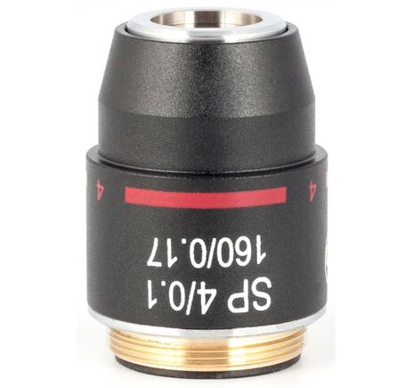 Motic Objektiv SP semiplan achro, 4X/0.10 w.d.=17mm (RedLine200)