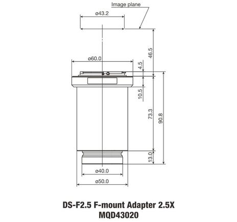 Nikon Kamera-Adapter DS-F2.5 F-Mount Adapter 2.5x DS Serie