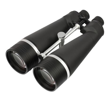 Omegon Fernglas Brightsky 30x100 45° inklusive Gabelmontierung Neptune mit Mittelsäule und Stativ