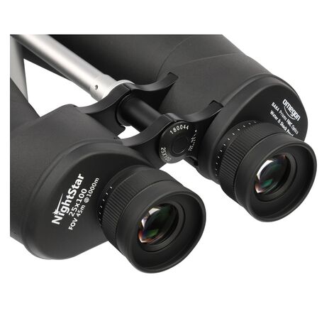 Omegon Fernglas Brightsky 30x100 45° inklusive Gabelmontierung Neptune mit Mittelsäule und Stativ, image-5