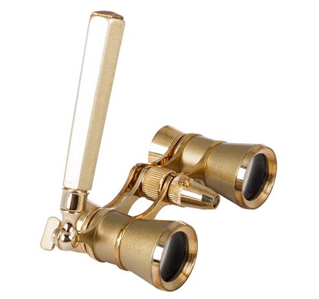 Divadelné kukátko Levenhuk Broadway 325N (lorňon s LED svietidlom), Gold, Farba: Gold, image-6