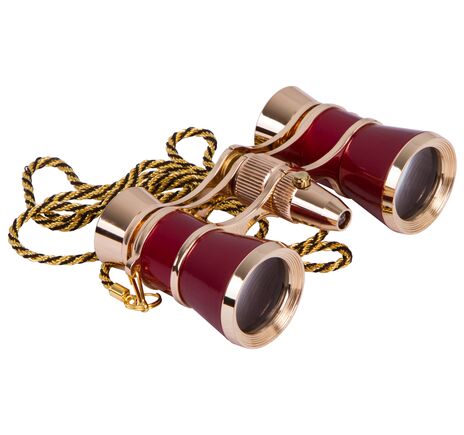 Divadelné kukátko Levenhuk Broadway 325F (s LED svietidlom a retiazkou), Red, Farba: Red, image-7