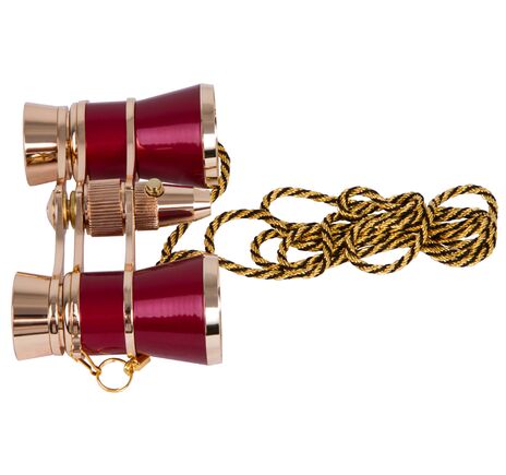 Divadelné kukátko Levenhuk Broadway 325F (s LED svietidlom a retiazkou), Red, Farba: Red, image-11