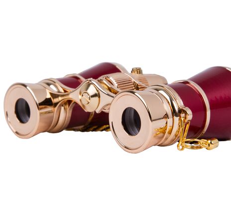 Divadelné kukátko Levenhuk Broadway 325F (s LED svietidlom a retiazkou), Red, Farba: Red, image-12