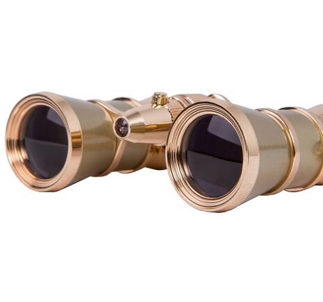 Divadelné kukátko Levenhuk Broadway 325F (s LED svietidlom a retiazkou), Gold, Farba: Gold, image-11