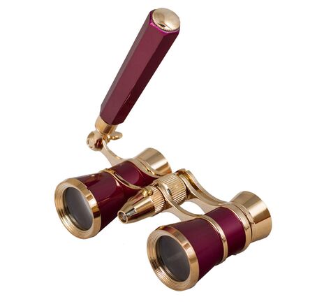 Divadelné kukátko Levenhuk Broadway 325N (lorňon s LED svietidlom), Red, Farba: Red, image-7