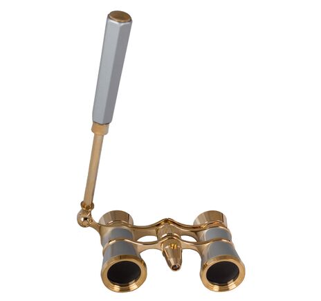 Divadelné kukátko Levenhuk Broadway 325N (lorňon s LED svietidlom), Silver, Farba: Silver, image-3