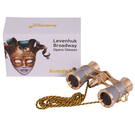 Divadelné kukátko Levenhuk Broadway 325F (s LED svietidlom a retiazkou), Silver, Farba: Silver, image-3