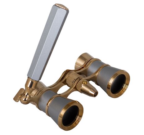 Divadelné kukátko Levenhuk Broadway 325N (lorňon s LED svietidlom), Silver, Farba: Silver, image-6