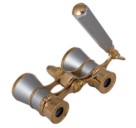 Divadelné kukátko Levenhuk Broadway 325N (lorňon s LED svietidlom), Silver, Farba: Silver, image-4