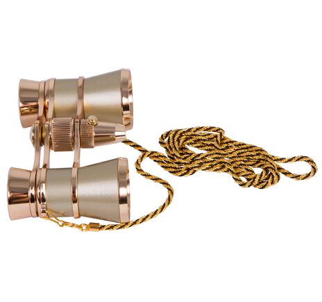 Divadelné kukátko Levenhuk Broadway 325F (s LED svietidlom a retiazkou), Gold, Farba: Gold, image-7