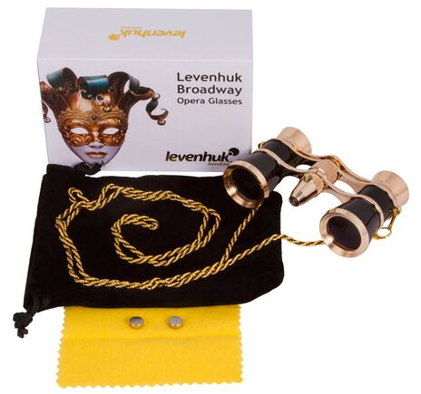 Divadelné kukátko Levenhuk Broadway 325F (s LED svietidlom a retiazkou), Black Tie, Farba: Black Tie, image-2