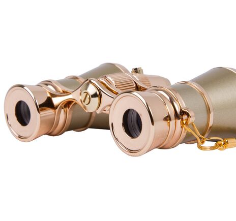 Divadelné kukátko Levenhuk Broadway 325F (s LED svietidlom a retiazkou), Gold, Farba: Gold, image-12