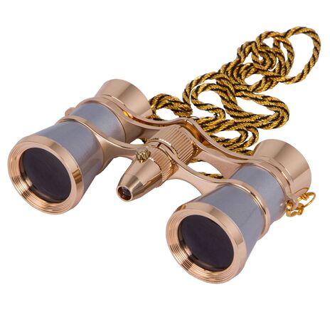 Divadelné kukátko Levenhuk Broadway 325F (s LED svietidlom a retiazkou), Silver, Farba: Silver, image-4