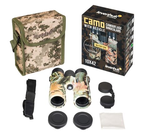 Ďalekohľad Levenhuk Camo Rind 10x42 so zameriavačom, Farba: Rind, image-5