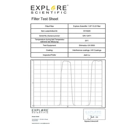 Filter EXPLORE SCIENTIFIC 1,25" CLS – hmlovinový filter, image-3