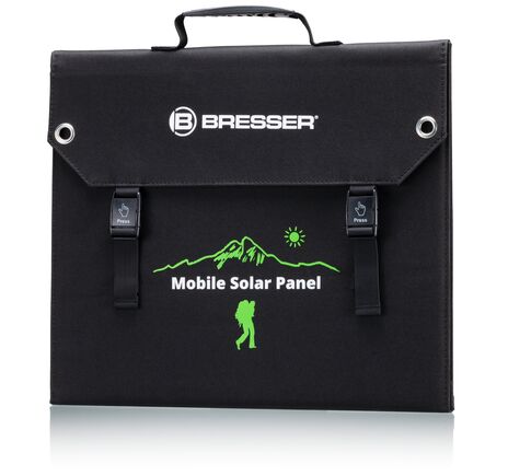Prenosná solárna nabíjačka BRESSER 60 W s USB a DC výstupom, image-10