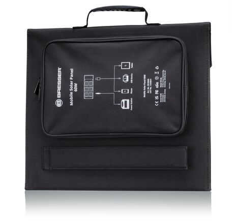 Prenosná solárna nabíjačka BRESSER 60 W s USB a DC výstupom, image-9