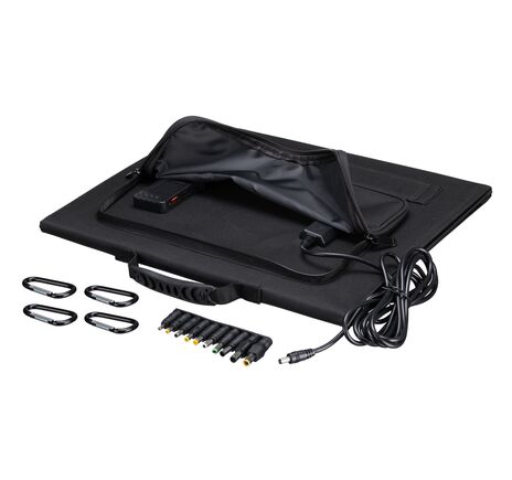 Prenosná solárna nabíjačka BRESSER 60 W s USB a DC výstupom, image-7