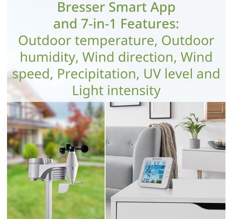 Smart Home 7-v-1 meteorologická stanica BRESSER Tuya ClimateConnect, image-7