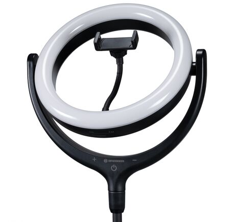 LED kruhové svetlo BRESSER BR-RL 10B so statívom a USB, image-2