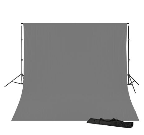 Pozadie BRESSER BR-D23 so systémom 3 × 6 m – sivé