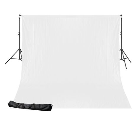 Pozadie BRESSER BR-D24 so systémom 2,5 × 3 m – biele