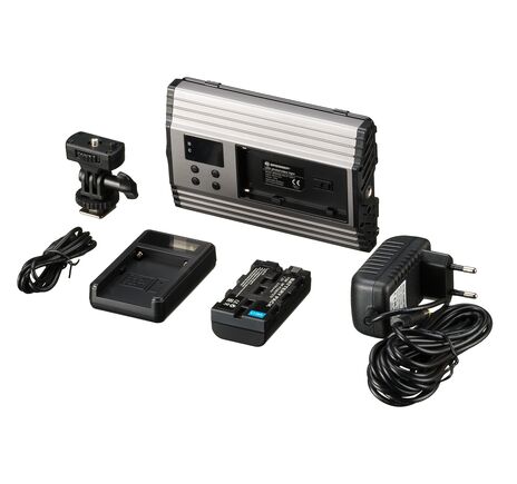 LED videolight BRESSER PT Pro 15B-II Bi-Color s klapkami, batériou a taškou, image-6