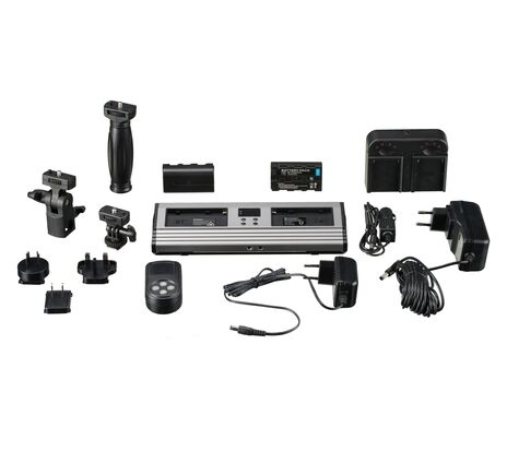 LED videolight Sada BRESSER PT 30B-II Bi-Color s klapkami, batériami, zdrojom, diaľkovým ovládaním a taškou, image-7