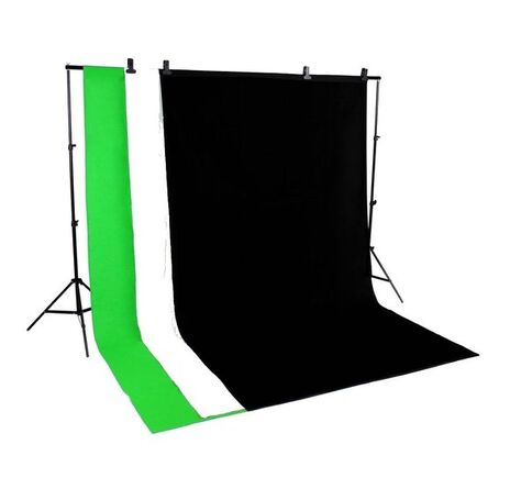 Hintergrundový systém BRESSER BR-BGS2 Sada 21 – vrátane fotopozadí zelené/čierne/biele, image-3