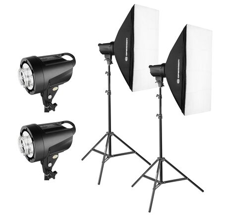 Studiový bleskový set BRESSER BRT-200 200 W