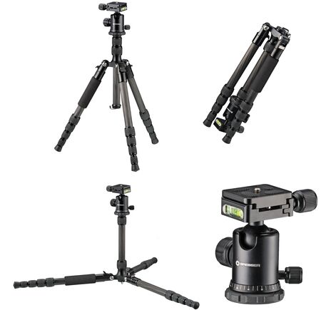 Karbonový fotostatív BRESSER BR-2205-N1 do 8 kg – trojnožka a podlahový statív, image-2