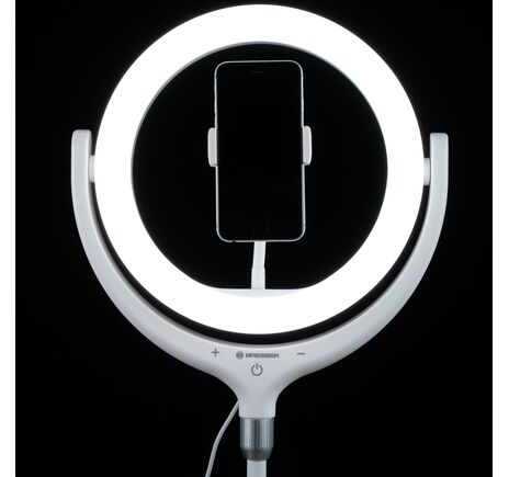 LED kruhové svetlo BRESSER BR-RL 10B so statívom a USB, image-4