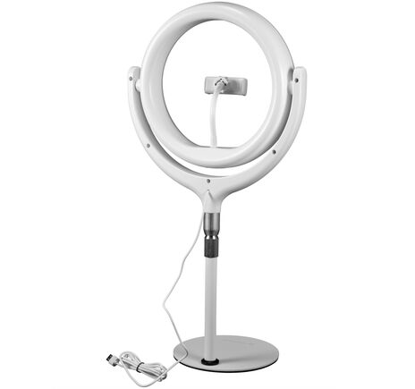 LED kruhové svetlo BRESSER BR-RL 10B so statívom a USB, image-3