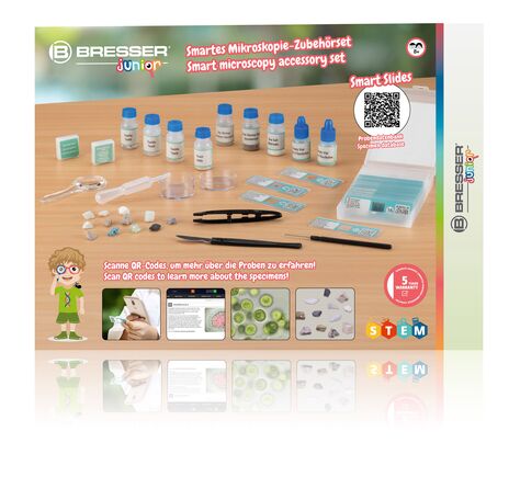 Sada mikroskopického príslušenstva BRESSER JUNIOR s QR kódom, image-5