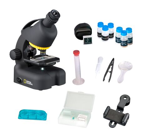 Mikroskop NATIONAL GEOGRAPHIC 40–640× so smartfónovým adaptérom, image-5