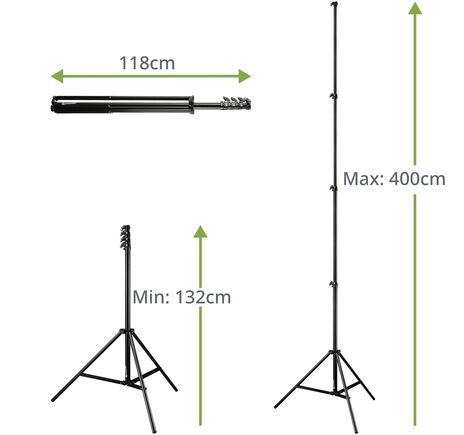 Studiový stojan BRESSER BR-TP400R 400 cm, image-4