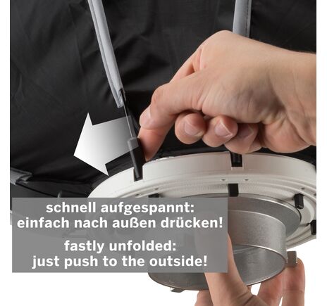 Softbox BRESSER Super Quick 65 cm – Bowens rýchloupínací systém, image-6