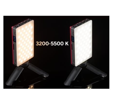 Vreckové LED svetlo BRESSER 9 W Bi-Color pre mobil a foto, image-2