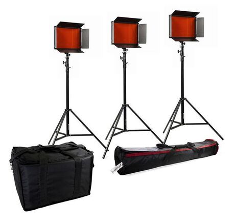 LED sada BRESSER SH-1200 (3× LED + 3× statív), image-4