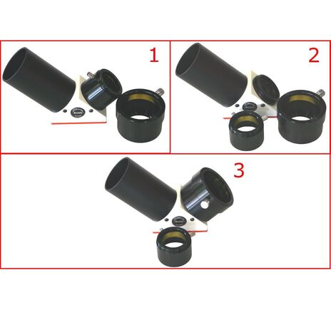 Adaptér T2 na 2" pre 2" okuláre s blokovacím filtrom, image-2