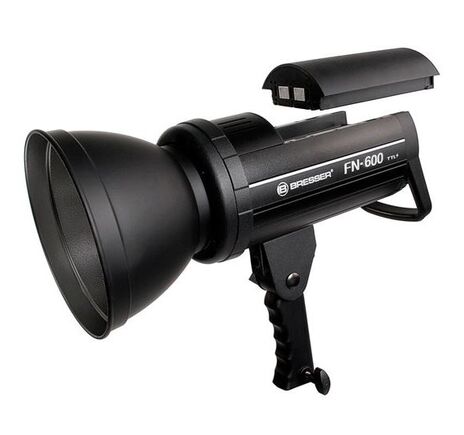 Štúdiový blesk BRESSER FN-600 s TTL pre Nikon + akumulátor, image-2